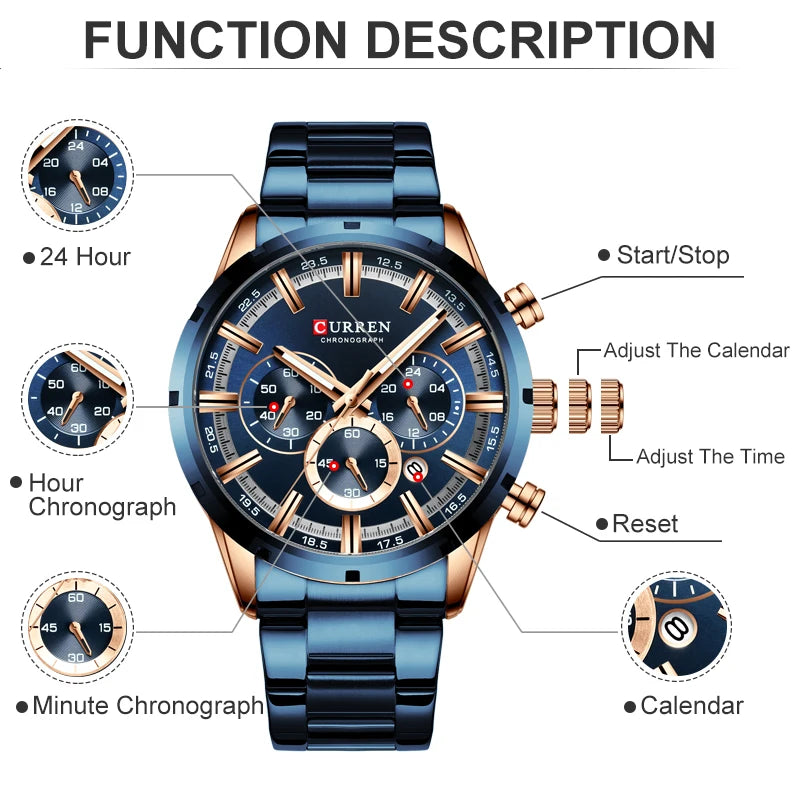 Men Watch Top Brand Luxury