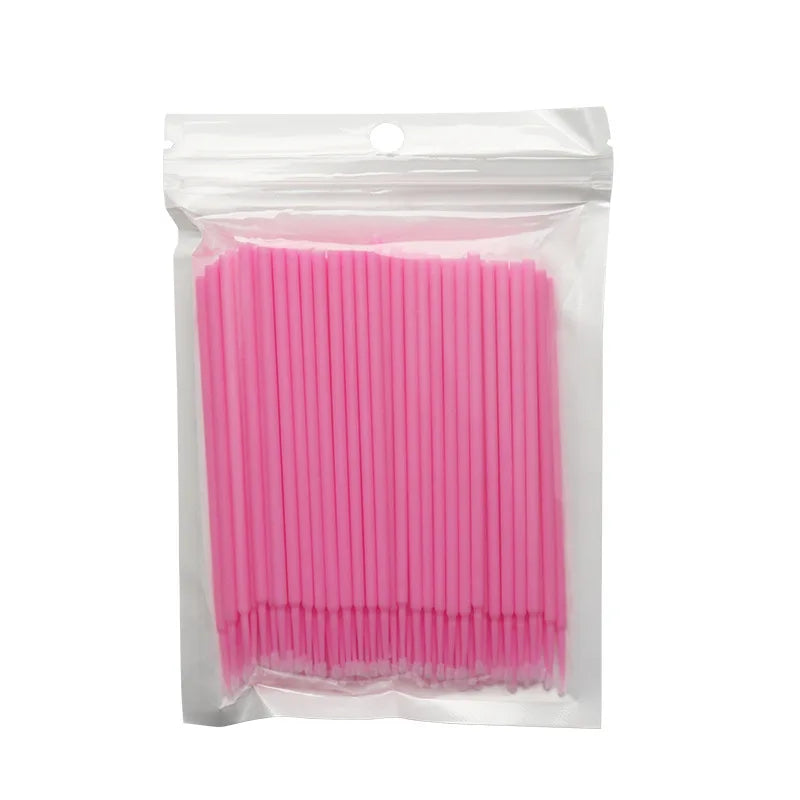 100 pcs Disposable Micro Brush Mascara