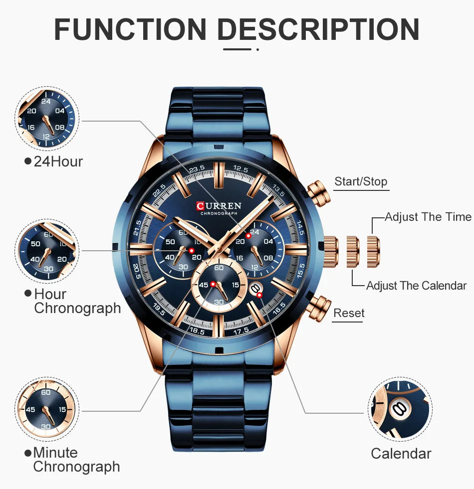 Men Watch Top Brand Luxury