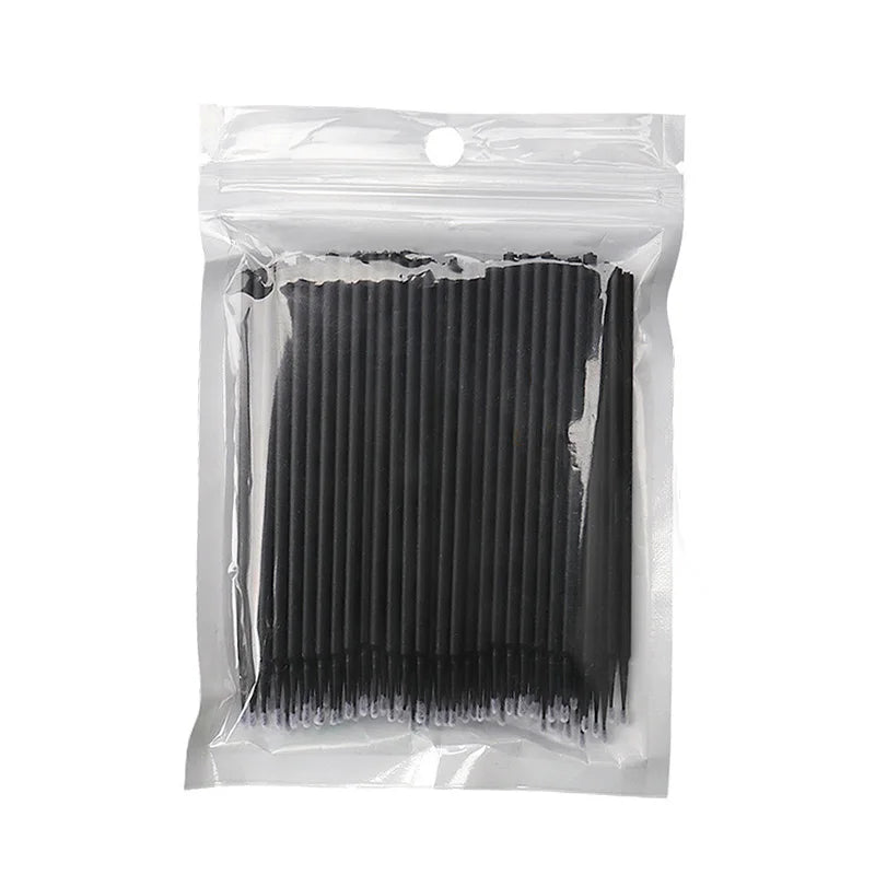 100 pcs Disposable Micro Brush Mascara