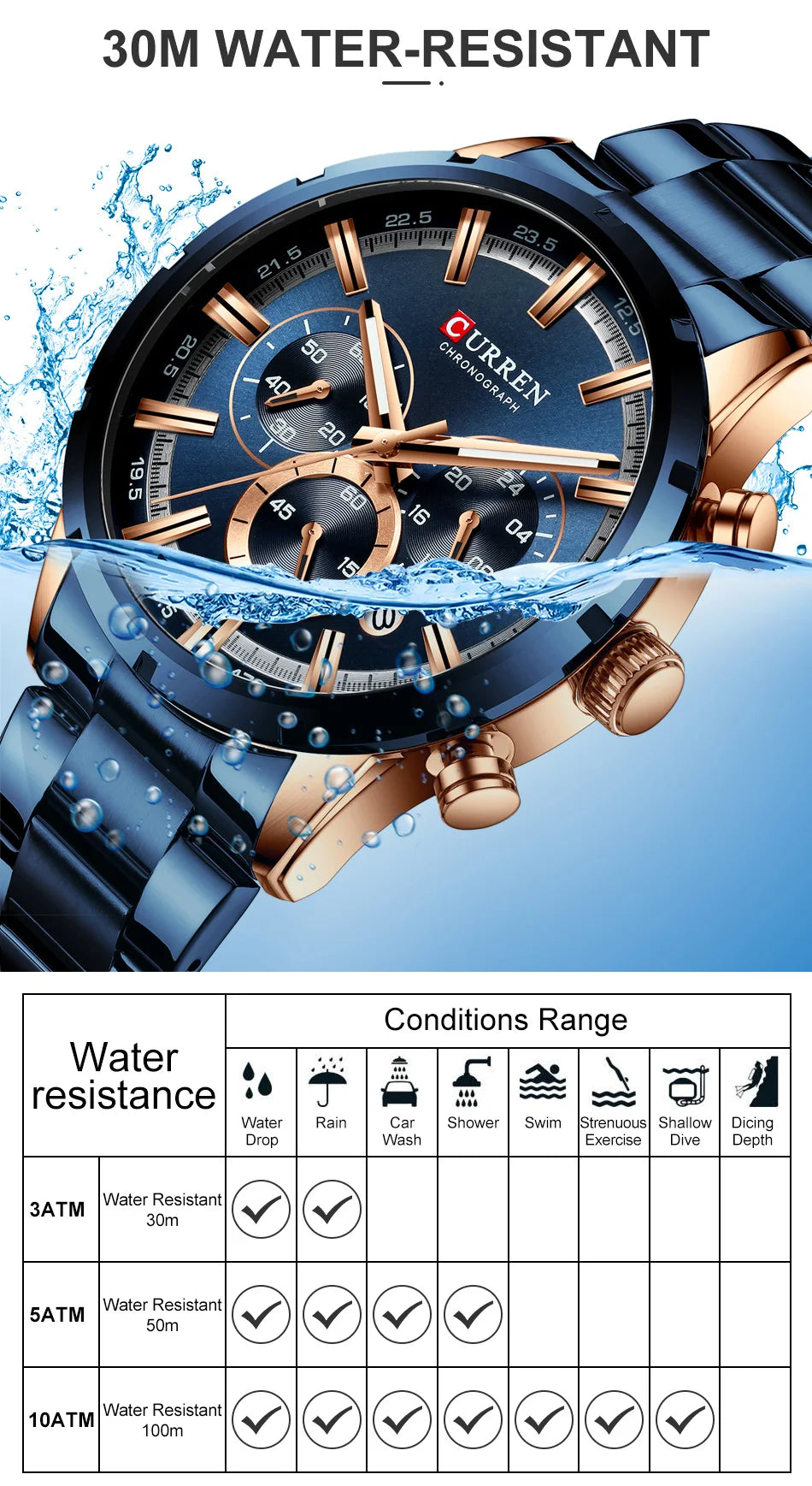 Men Watch Top Brand Luxury