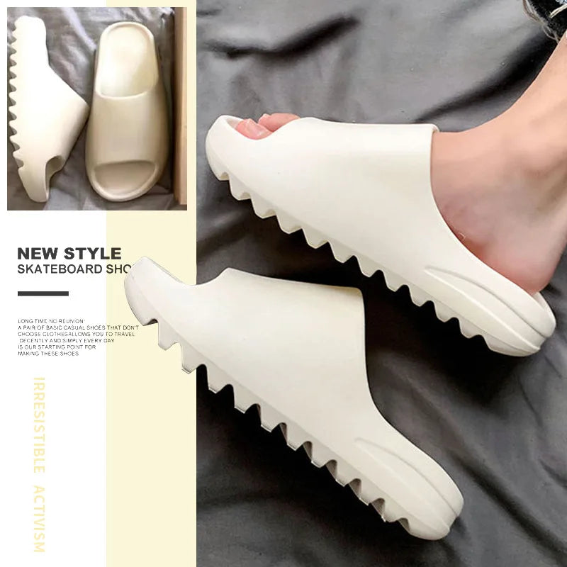 2024 Summer Men's YZY Slides Brand Men Women Slippers Orginal Slides Women Beach Casual Shoes EVA Flip-flops Man Beach Sandals