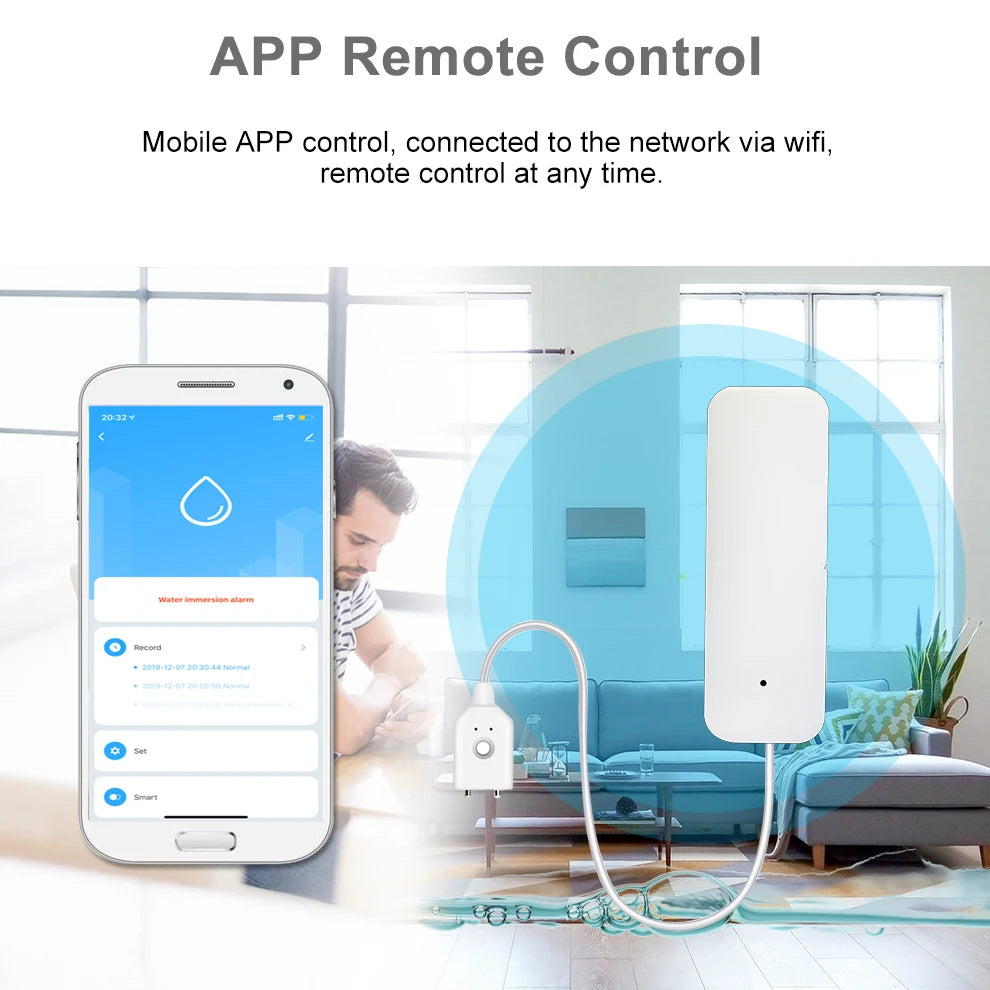 WiFi Water Leakage Sensor Flood Water Leakage Alarm