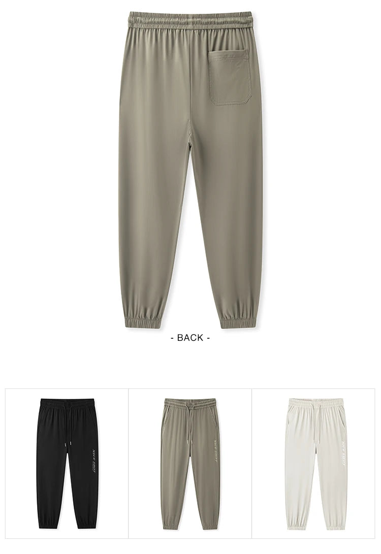 Semir Casual Trousers Men Cool Feeling Sun Protection Sporty Loose Cuffed Trousers Summer Long Trousers Printed Trousers
