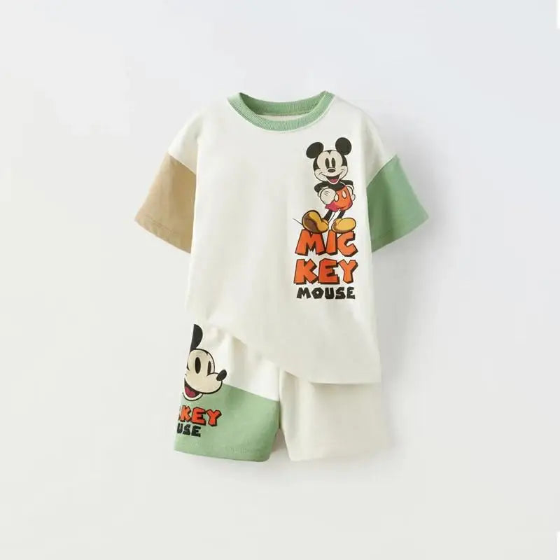 Cartoon Short Sleeved Suit Baby Boys