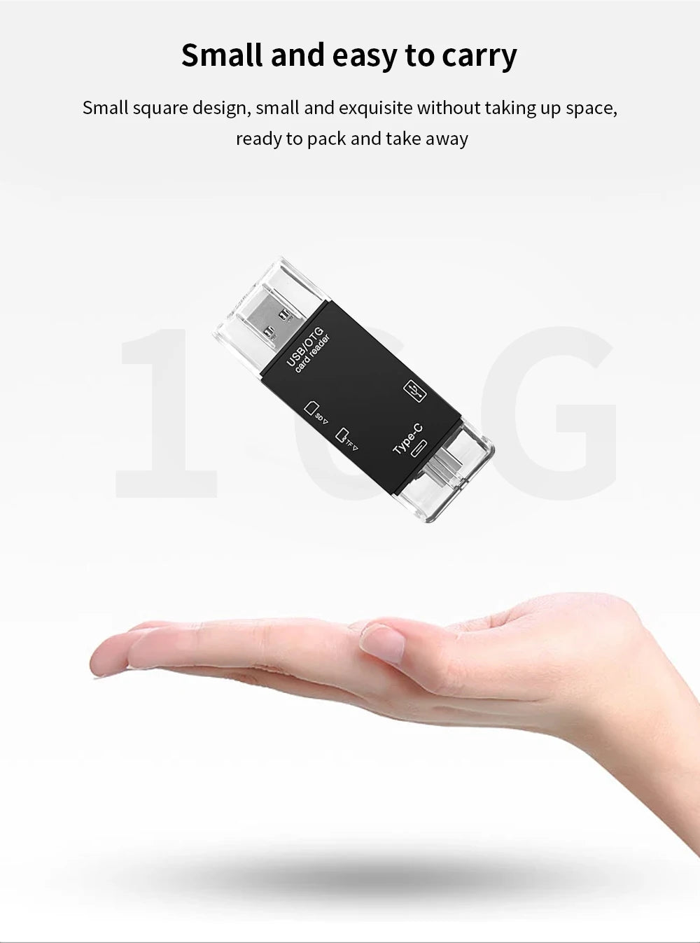 Micro USB Type C Adapter USB TF SD Card Reader USB-C Memory