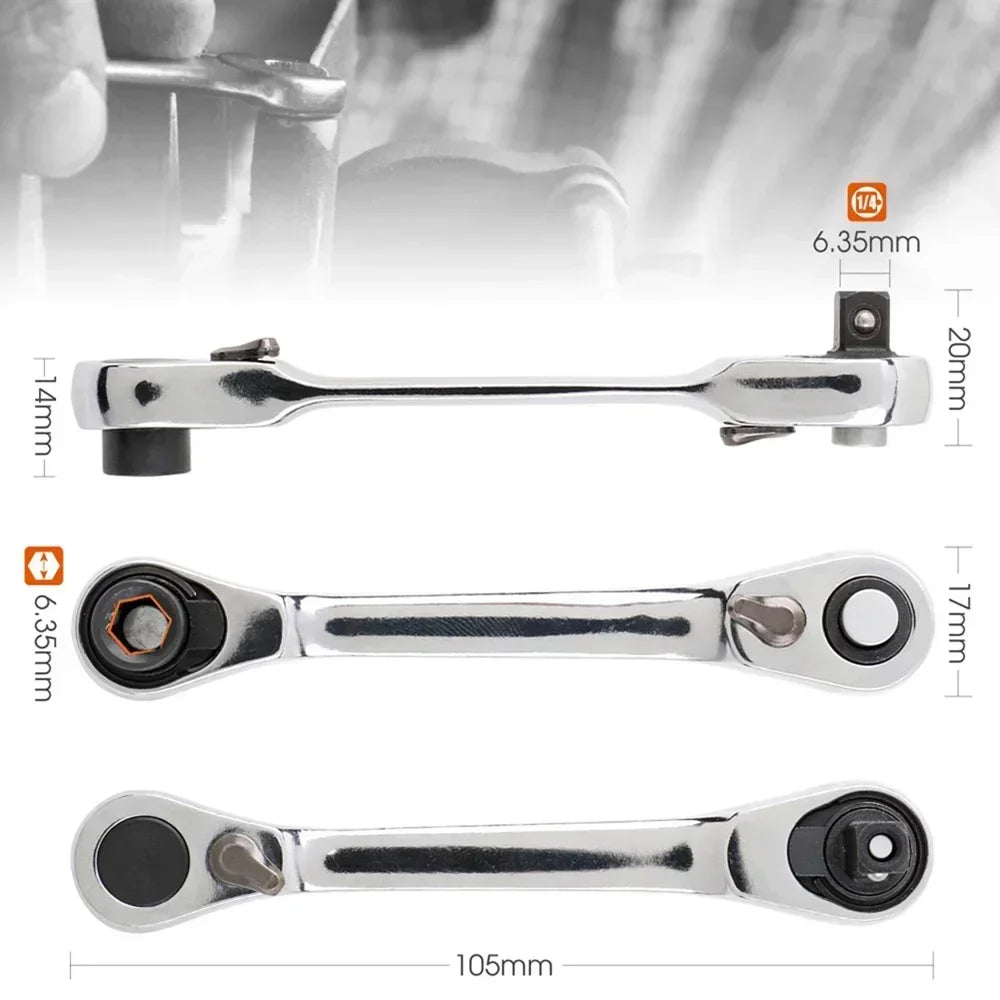 Multifunctional Bidirectional Forward and Reverse Ratchet screwdriver