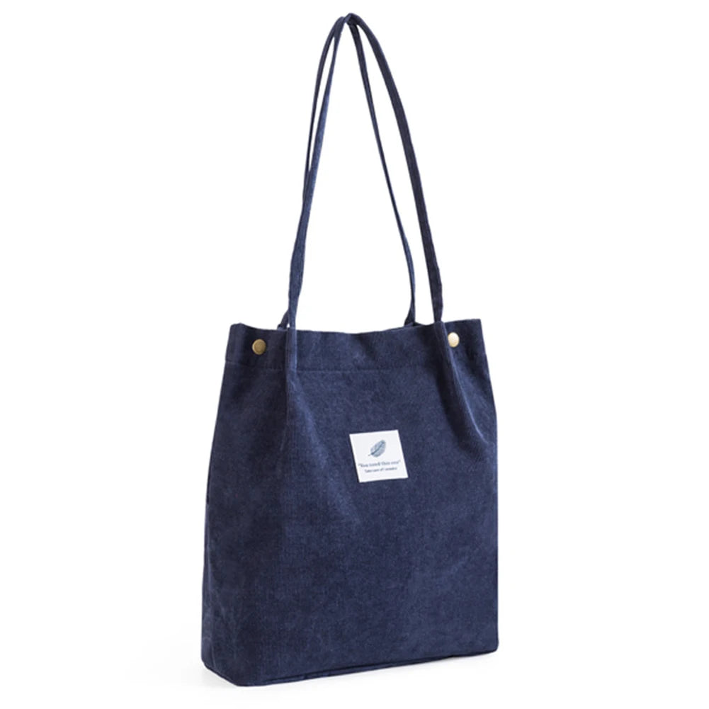 New Women's Solid-Color Canvass Tote Bag