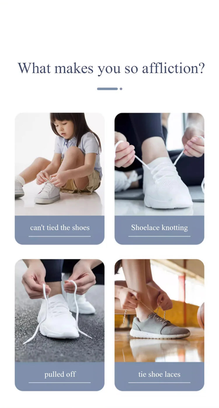 8mm No Tie Shoe Laces Without Ties