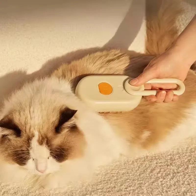 3合1 Dog Hair Brush Cat Hair Brush Electric Pet Cleaning Brush Steam Spray Brush Massage Hair Removal Comb Anti Flying Brush