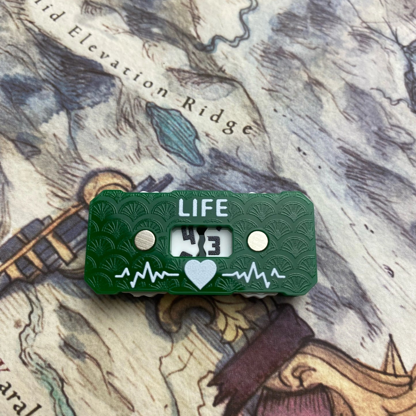 New Life Tracker for Fantasy & Sci-Fi Model Building Kits: 41x20x9mm LIfe Tracker