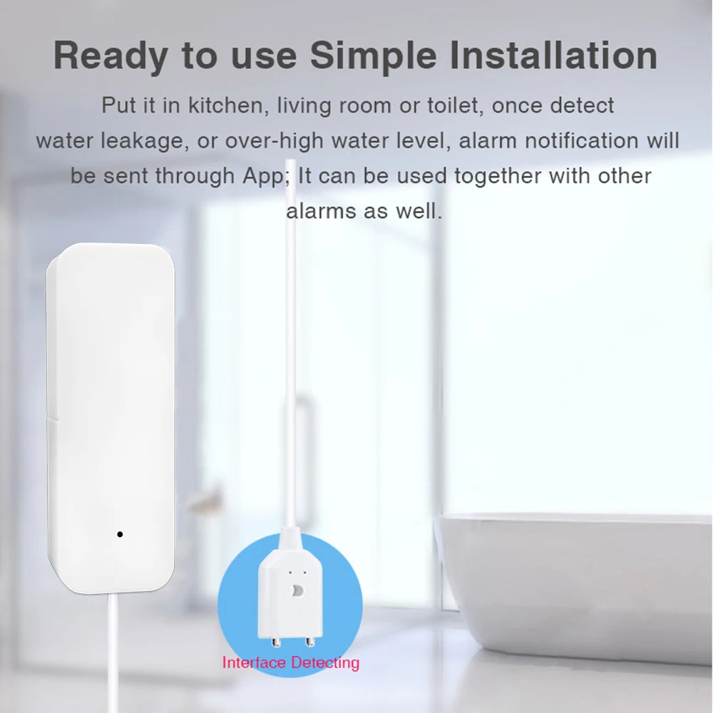 WiFi Water Leakage Sensor Flood Water Leakage Alarm