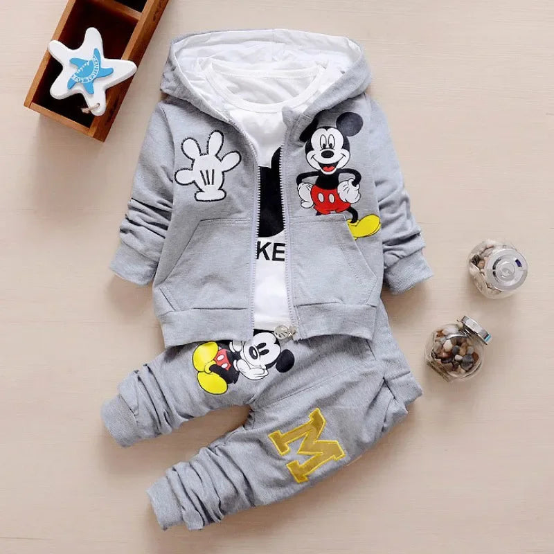 Boys Clothes Set Cute Mickey Cotton