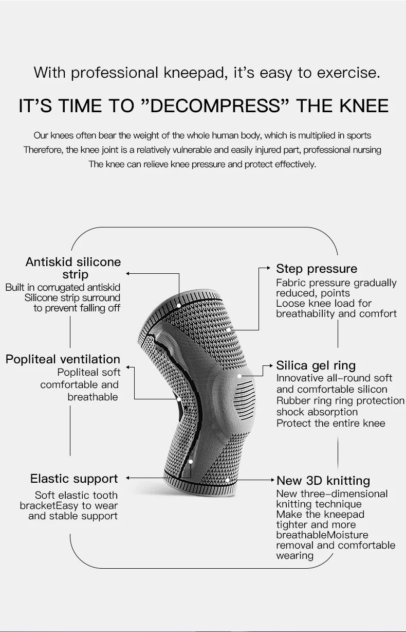 1/2 PC Knee Pads Strap Patella Medial Support