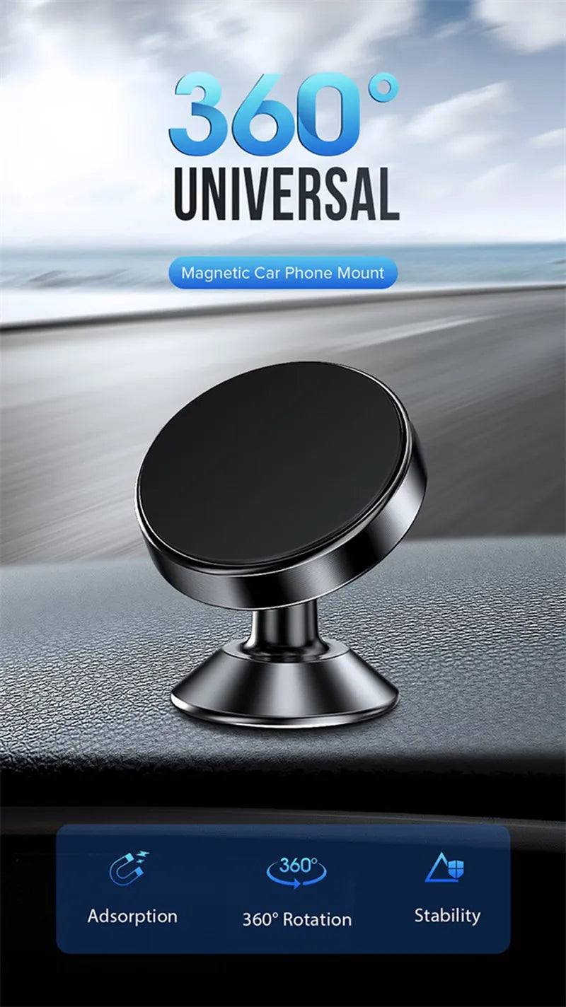 Magnetic Car Phone Holder Magnet Mount Bracket Stick on Car