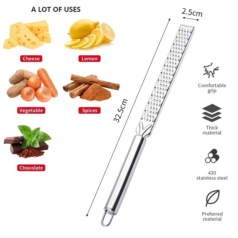 Stainless steel long handle cheese