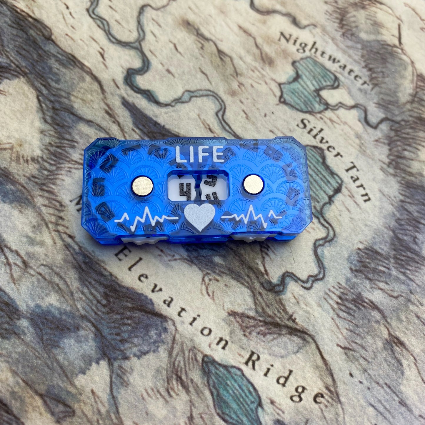 New Life Tracker for Fantasy & Sci-Fi Model Building Kits: 41x20x9mm LIfe Tracker
