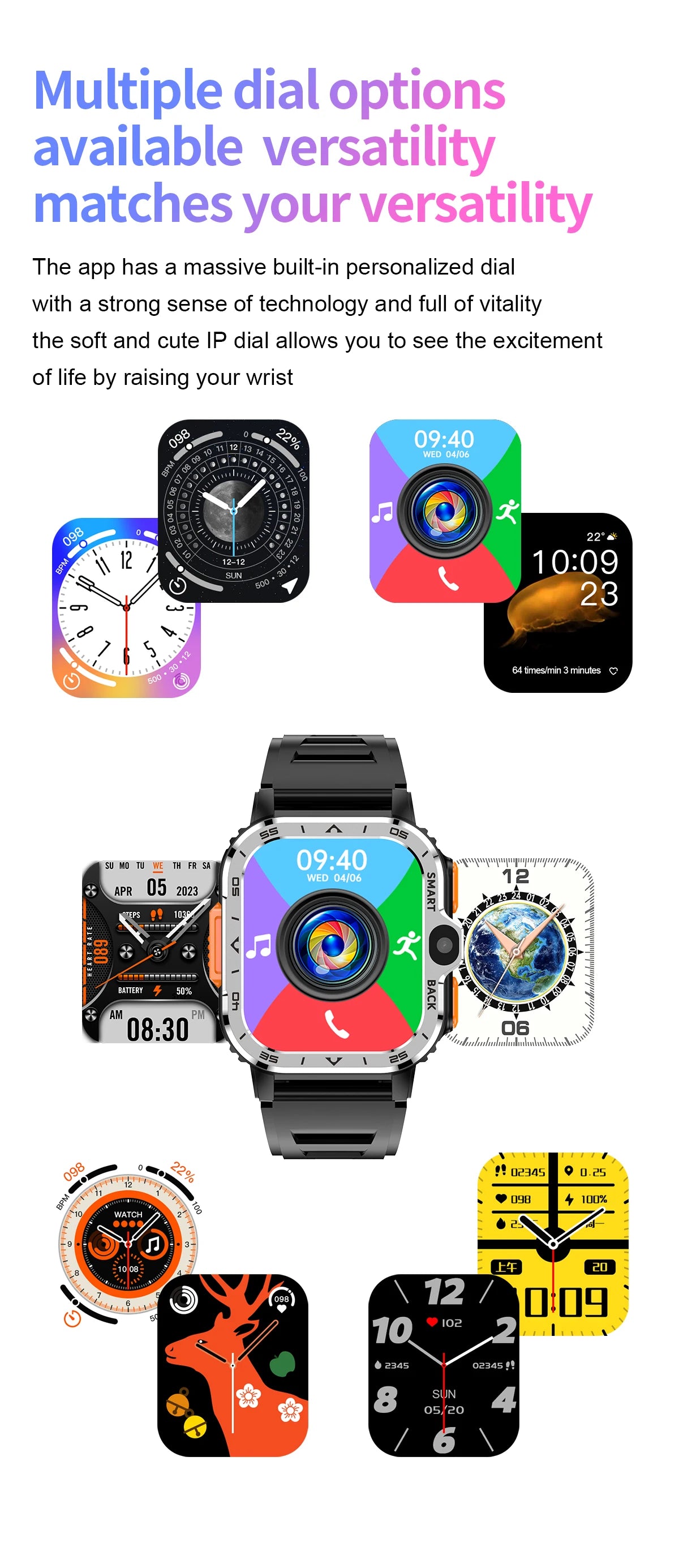 Android Smart Watch Men GPS 16G/64G ROM
