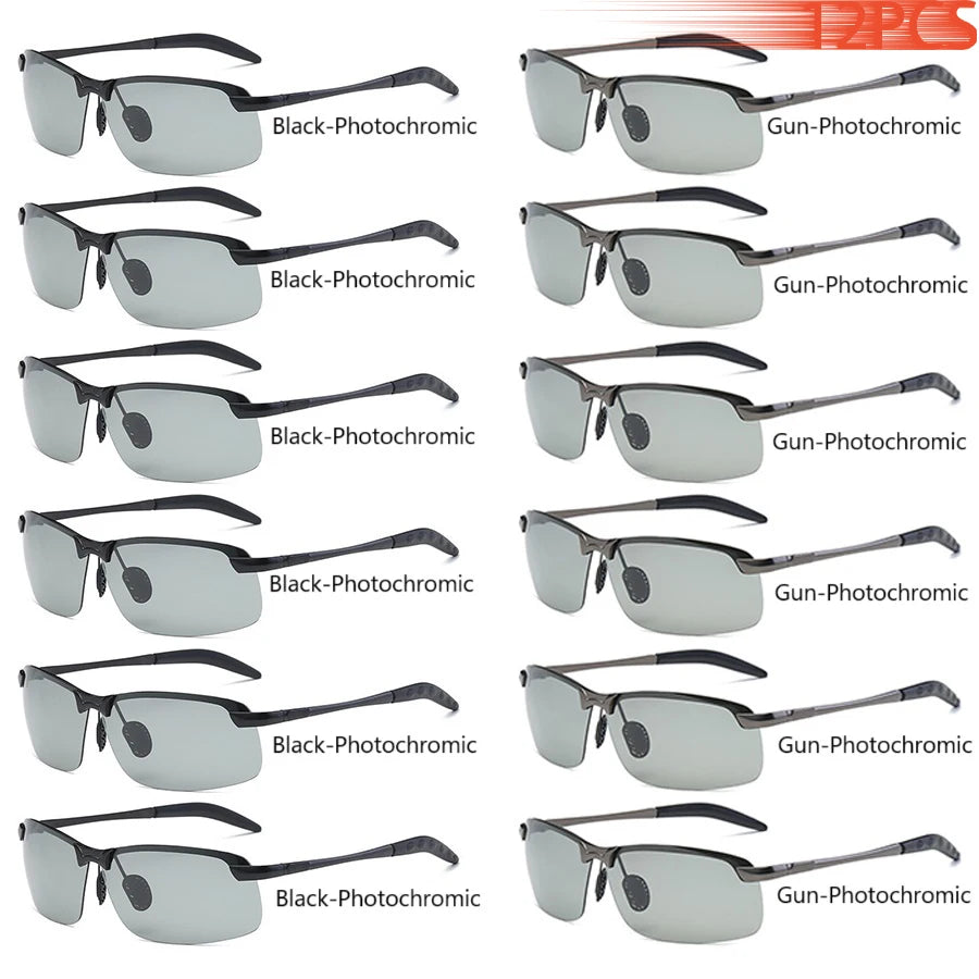 Men Photochromic Polarized Sunglasses