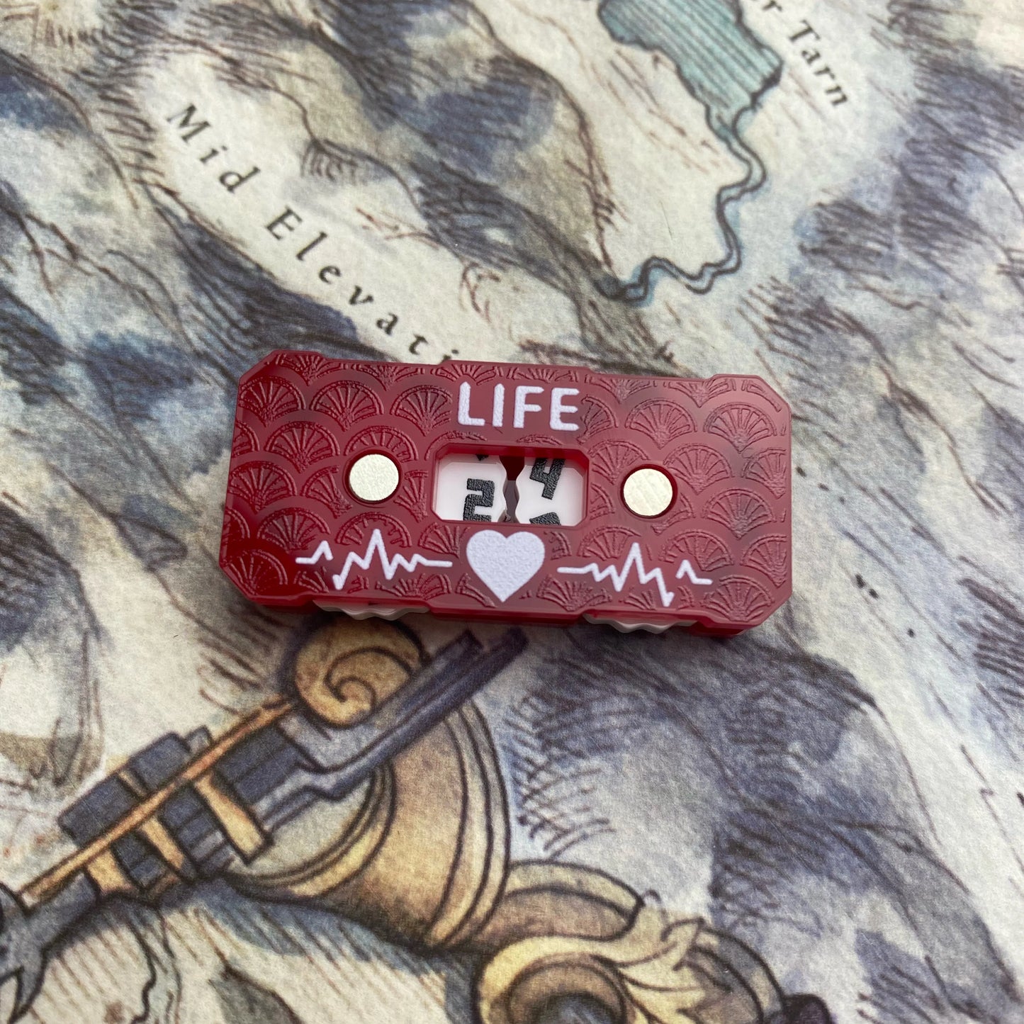 New Life Tracker for Fantasy & Sci-Fi Model Building Kits: 41x20x9mm LIfe Tracker