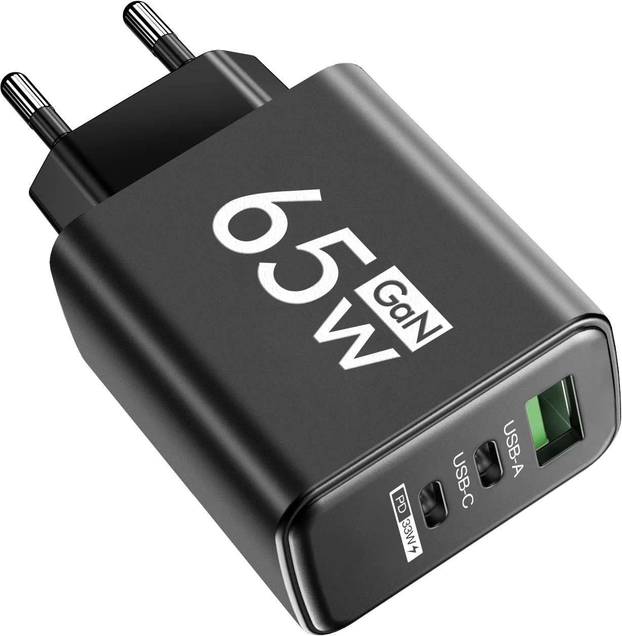 65W GaN Fast Charger USB Type C PD QC3.0 Quick Charging Charger Mobile Phone Adapter for iPhone 14 15 Pro Xiaomi Samsung Huawei