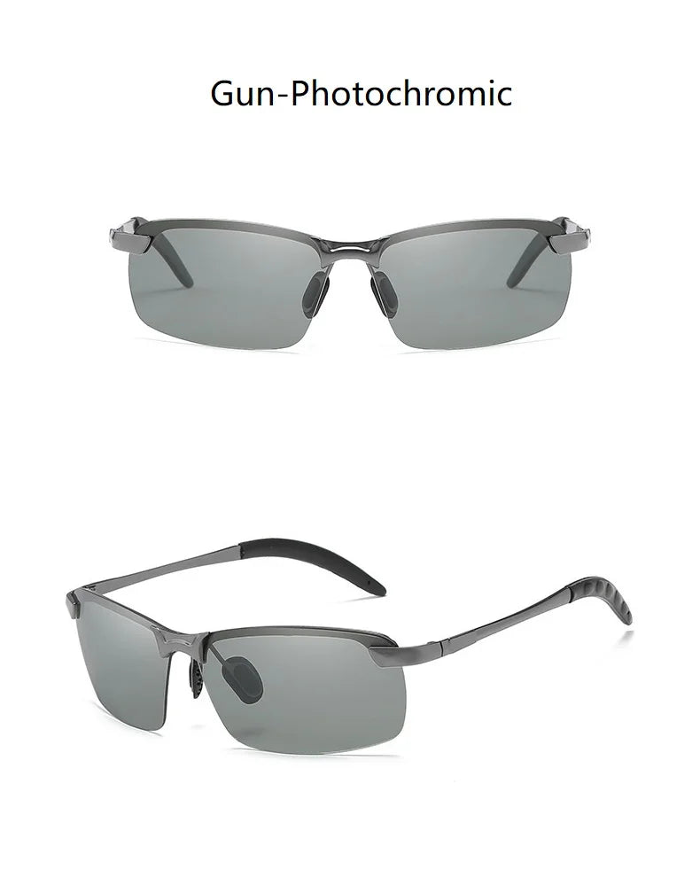 Men Photochromic Polarized Sunglasses