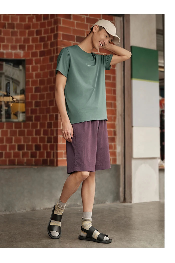 Semir Short Sleeve T-Shirt Men 2024 Summer New Trend Letters Printed Tops Versatile Casual T Shirt