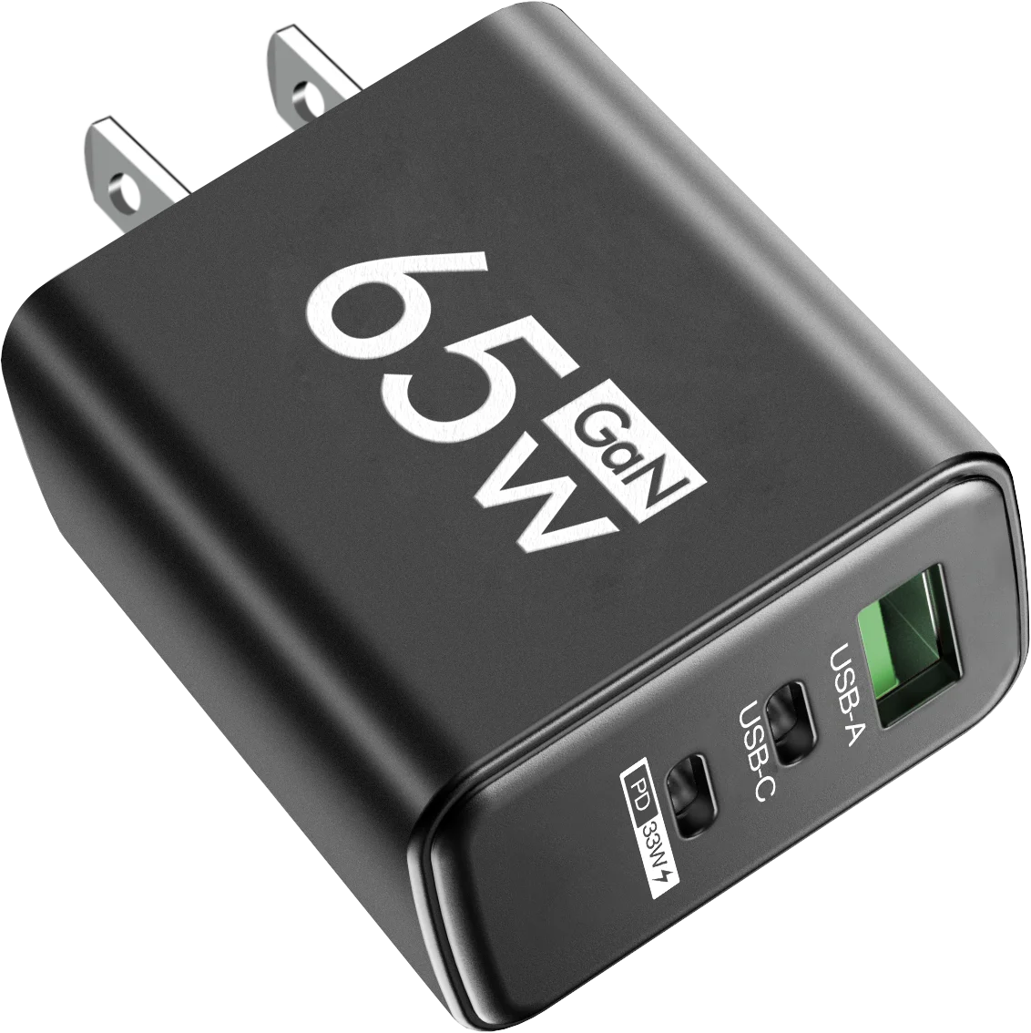 65W GaN Fast Charger USB Type C PD QC3.0 Quick Charging Charger Mobile Phone Adapter for iPhone 14 15 Pro Xiaomi Samsung Huawei