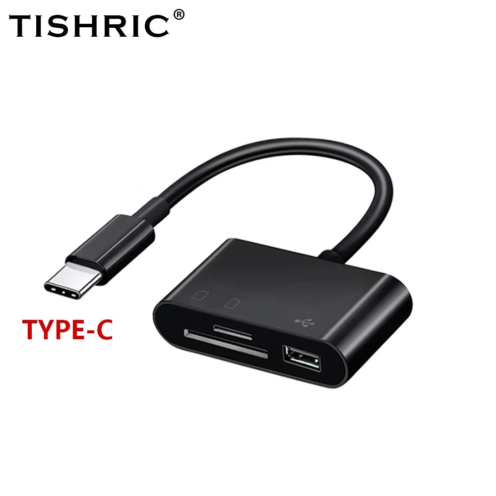 Micro USB Type C Adapter USB TF SD Card Reader USB-C Memory