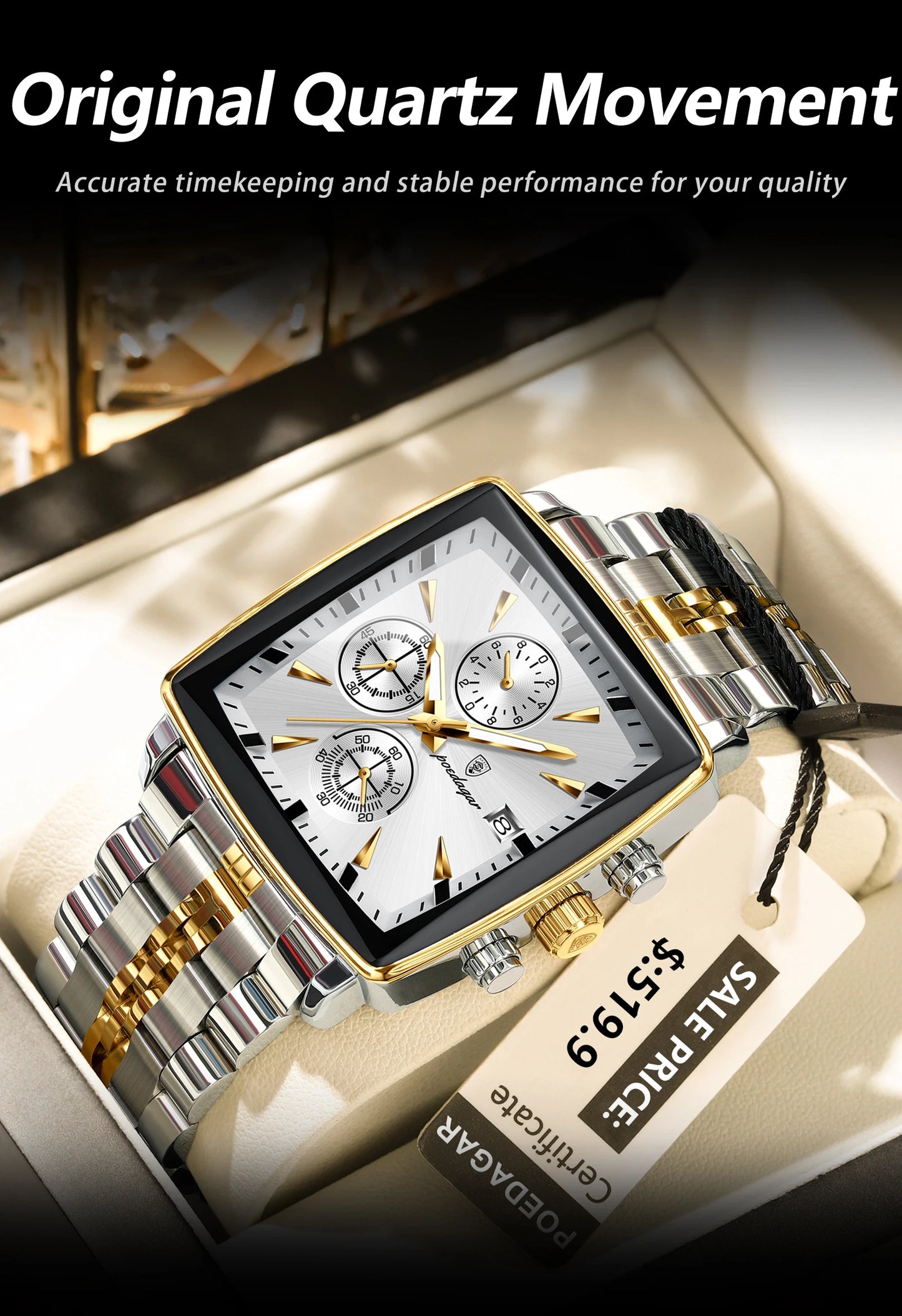 Luxury Square Watch