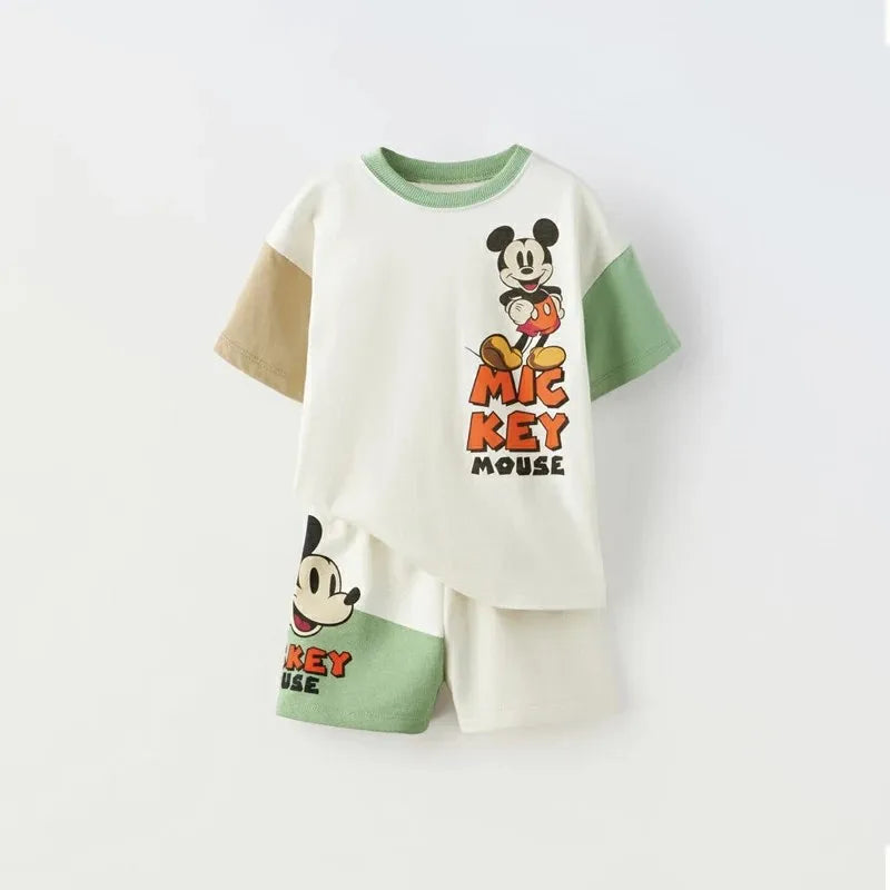 Cartoon Short Sleeved Suit Baby Boys