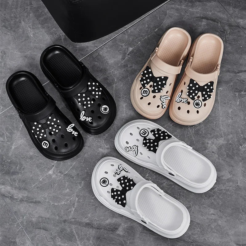 Chunky Platform Clogs Shoes for Women Thick Bottom Non Slip Beach Sandals Woman Summer 2024 Fashion Wedges EVA Sandals Slippers