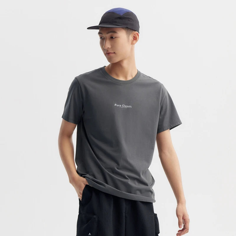 Semir Short Sleeve T-Shirt Men 2024 Summer New Trend Letters Printed Tops Versatile Casual T Shirt