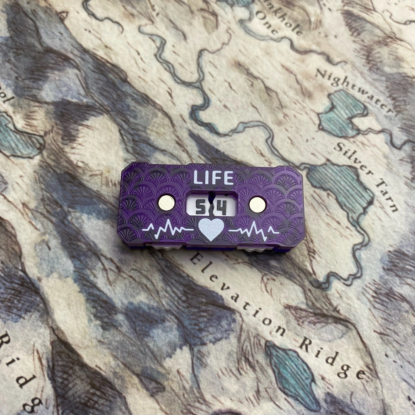 New Life Tracker for Fantasy & Sci-Fi Model Building Kits: 41x20x9mm LIfe Tracker