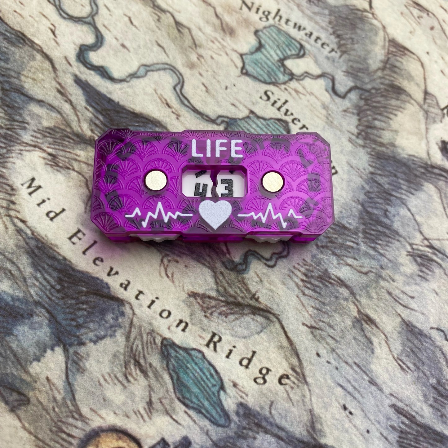 New Life Tracker for Fantasy & Sci-Fi Model Building Kits: 41x20x9mm LIfe Tracker