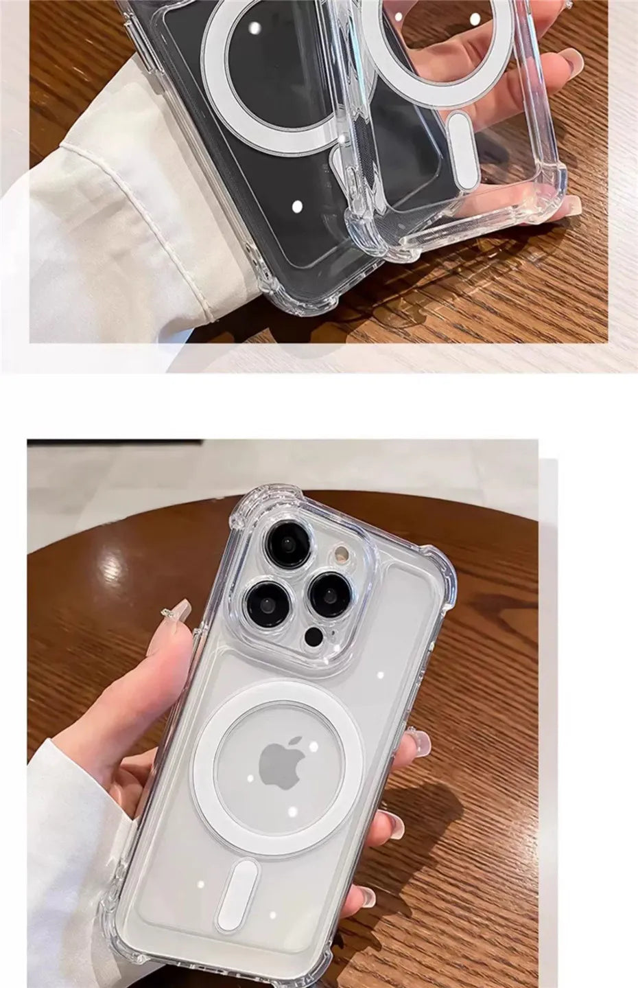 Luxury Magnetic Wireless Charge For Magsafe Case for iPhone 11 12 13 14 15 16 Pro Max Plus