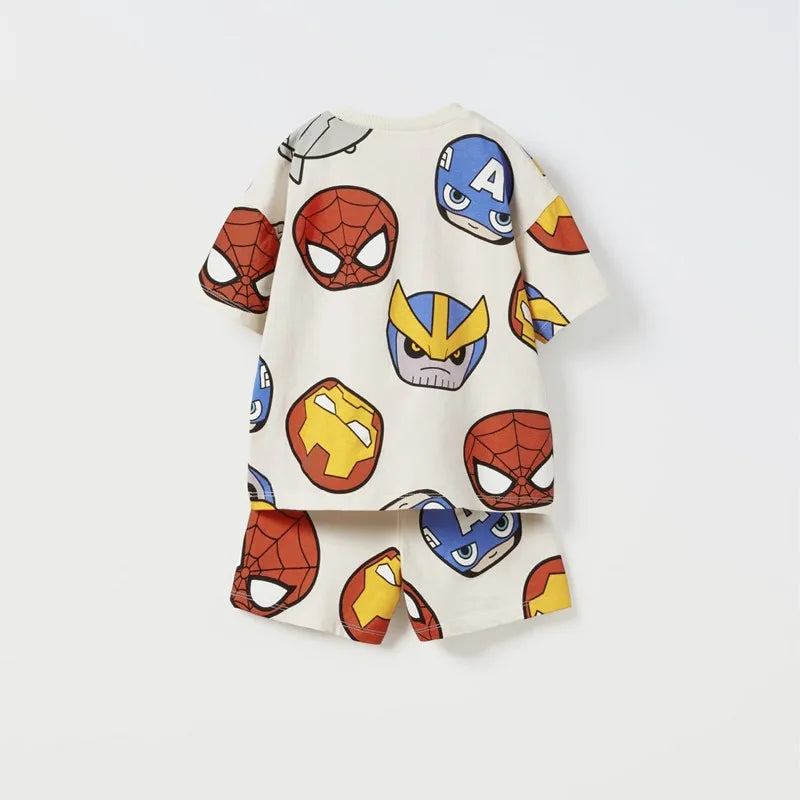 Cartoon Short Sleeved Suit Baby Boys