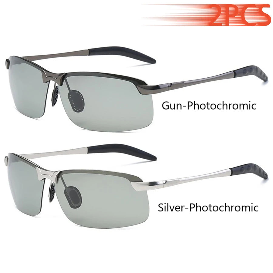 Men Photochromic Polarized Sunglasses