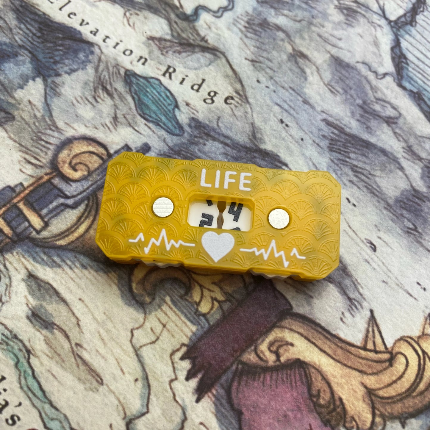 New Life Tracker for Fantasy & Sci-Fi Model Building Kits: 41x20x9mm LIfe Tracker