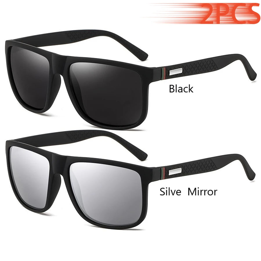 Fashion Vintage Square Sunglasses Men and Women