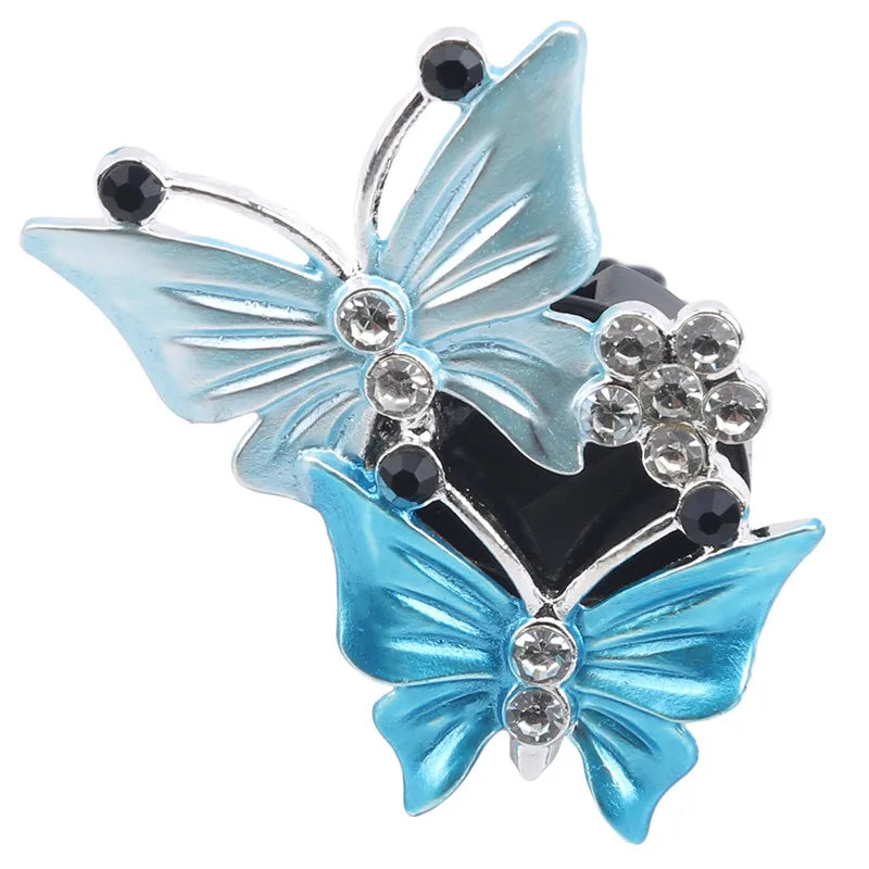 Car Air Outlet Perfume Clip Exquisite Diamond-studded Butterfly Air Conditioning Air Outlet Jewelry Goddess Car AromatherapyClip