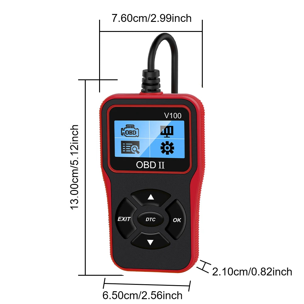 OBD 2 Scanner OBD2 Code Reader V100 Universal Car Diagnostic Tools