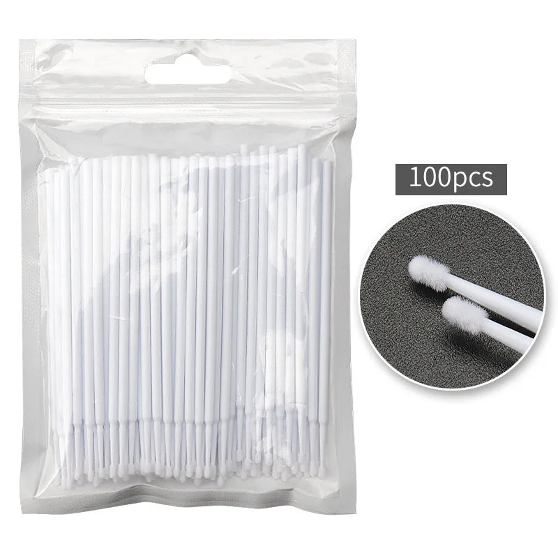 100 pcs Disposable Micro Brush Mascara