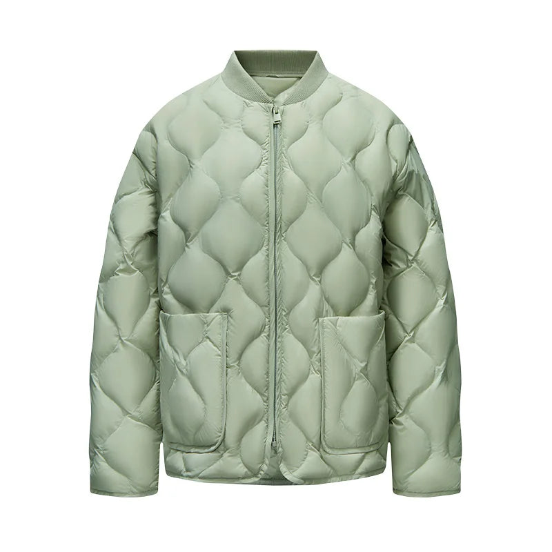Semir Down Jacket Women Solid Color Three-Proof Loose Casual Style New Winter 2024 Lazy Baseball Collar Lightweight Coat