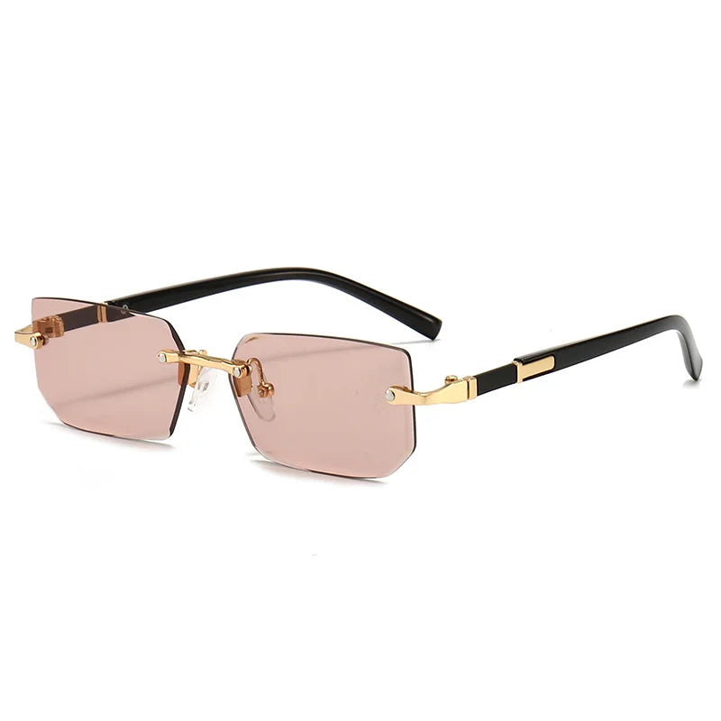 Sunglasses Rectangle Fashion Popular Women and Men Shades Small