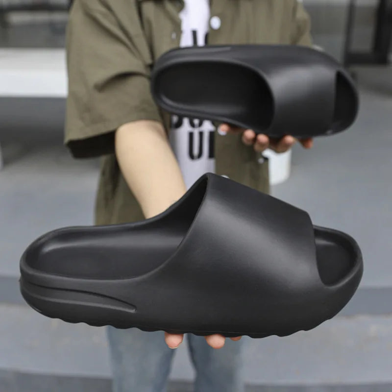 Designer Slides Summer House Thick Printed Graffiti Men Slippers Women Flip Flops Unisex Platform Shoes 2023 New Outdoor Sandals