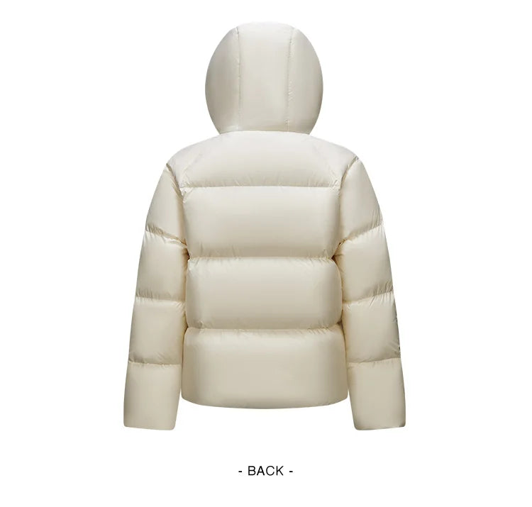 Semir Down Jacket Women Solid Color Loose Versatile 2024 Winter New Three-Proof Hooded Puffer Coat Down Jacket