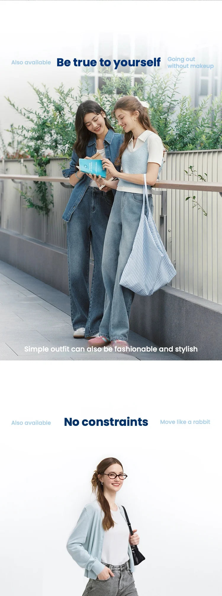 Semir Jeans Women 2024 New Winter Style with Fleece-Lined Floor-Length Trousers Hong Kong Style Wide-Leg Trousers