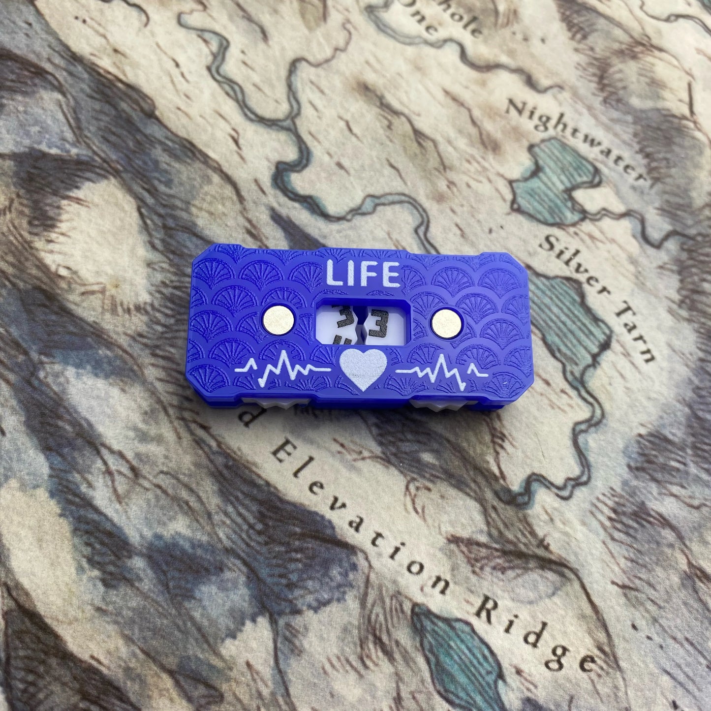 New Life Tracker for Fantasy & Sci-Fi Model Building Kits: 41x20x9mm LIfe Tracker