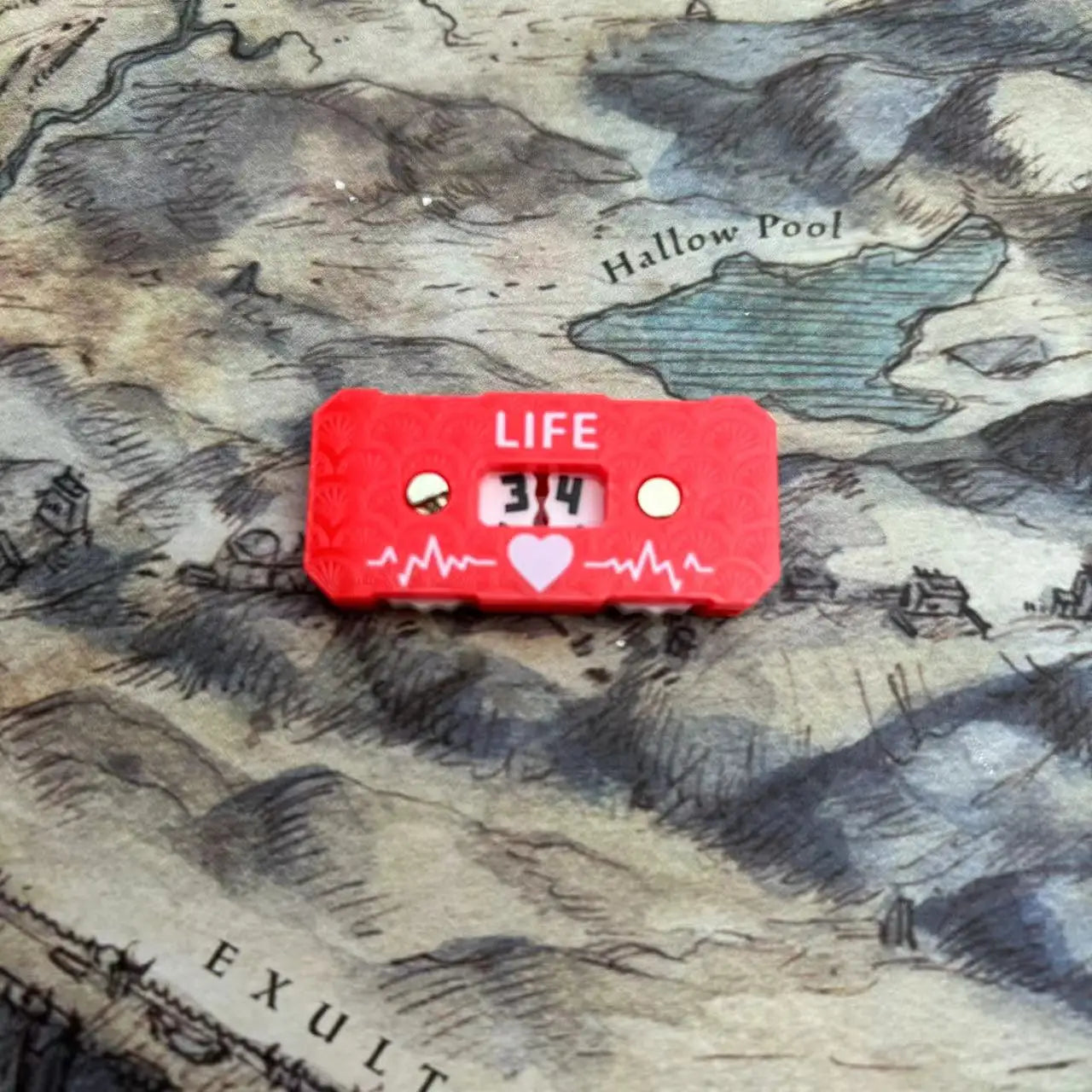 New Life Tracker for Fantasy & Sci-Fi Model Building Kits: 41x20x9mm LIfe Tracker